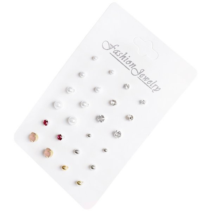 パール×ストーン×ボールピアスセット | LUPIS | 詳細画像3 