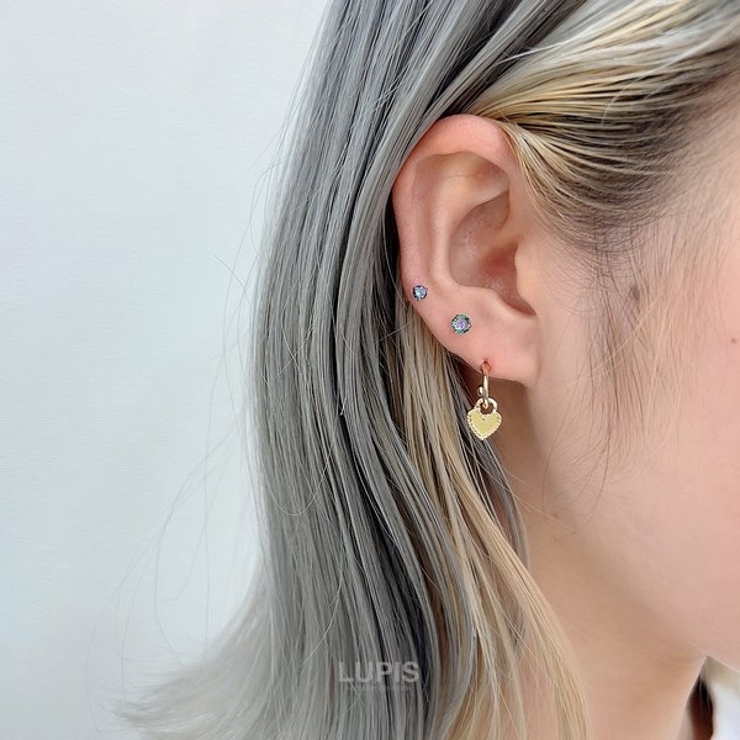 ≪16G≫レインボーダークストーンストレートバーベルボディピアス 【プチプラ サ… | LUPIS | 詳細画像6 