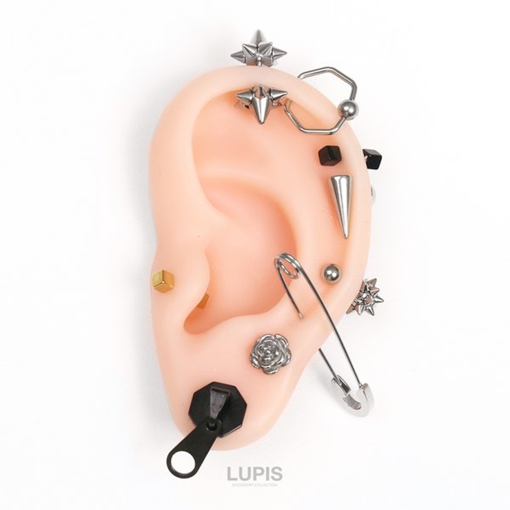 【16G】キューブボールストレートバーベルボディピアス | LUPIS | 詳細画像4 