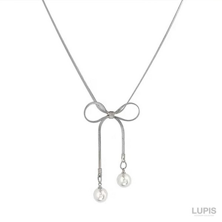 スネークチェーンリボンチョーカーネックレス  | LUPIS | 詳細画像5 