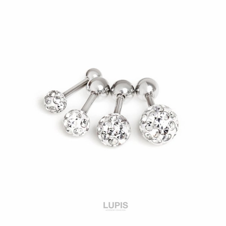 ≪16G≫パヴェストーンストレートバーベルボディピアス  | LUPIS | 詳細画像2 