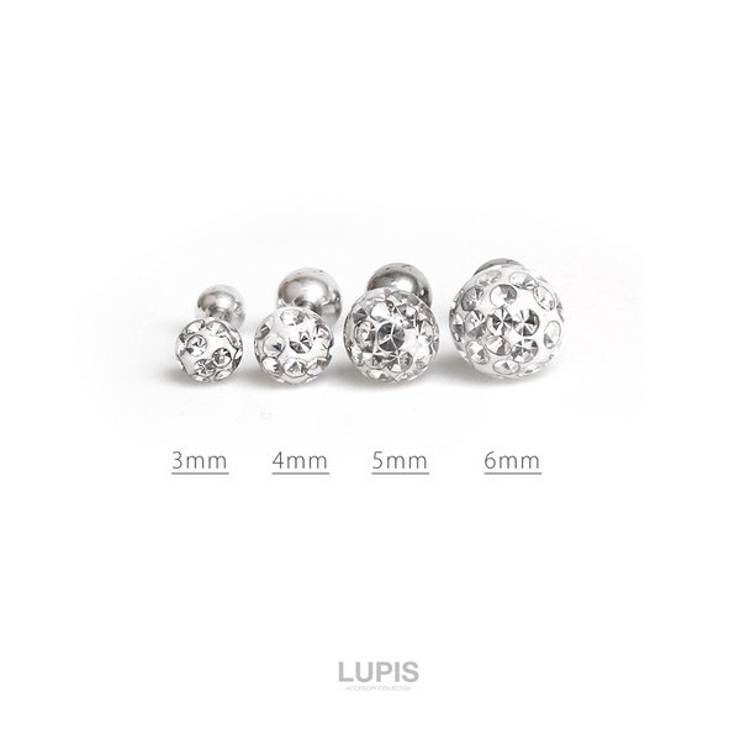 ≪16G≫パヴェストーンストレートバーベルボディピアス  | LUPIS | 詳細画像3 