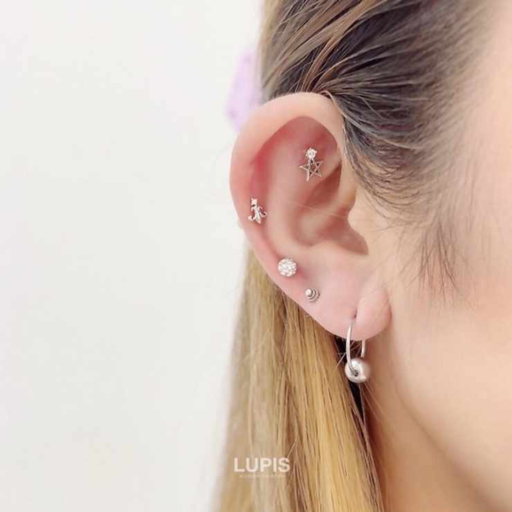 ≪16G≫パヴェストーンストレートバーベルボディピアス  | LUPIS | 詳細画像7 