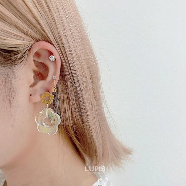 ≪16G≫パヴェストーンストレートバーベルボディピアス  | LUPIS | 詳細画像8 