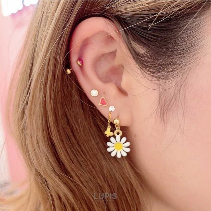 ≪18G≫カラージュエルゴールドストレートバーベルボディピアス 【プチプラ 31… | LUPIS | 詳細画像10 