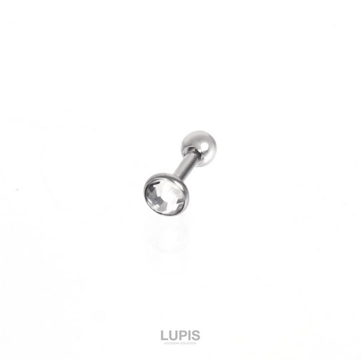 4mm | 【16G】シンプルストーンストレートバーベルボディピアス 【サージカルステンレス… | LUPIS