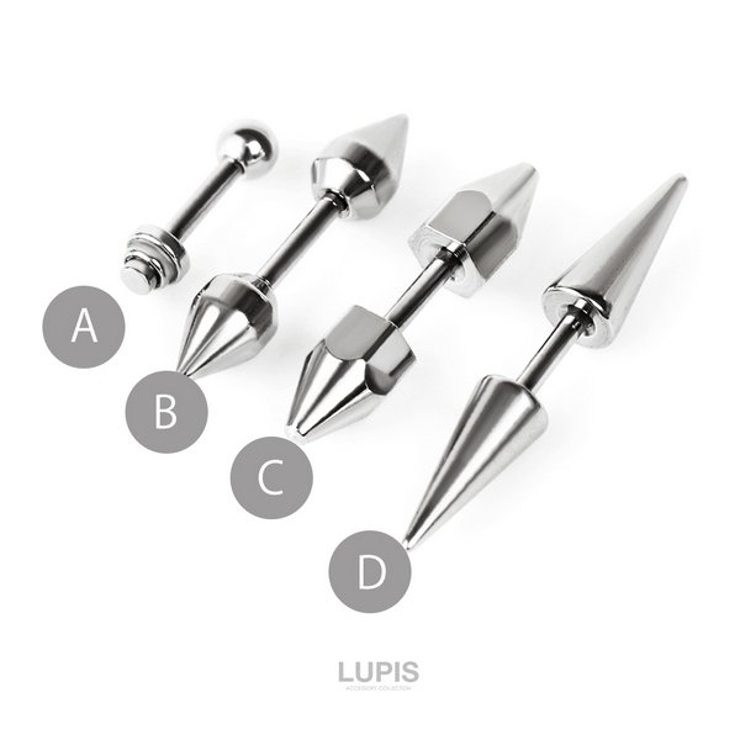 ≪16G≫バラエティスパイクストレートバーベルボディピアス 【プチプラ 316L | LUPIS | 詳細画像4 