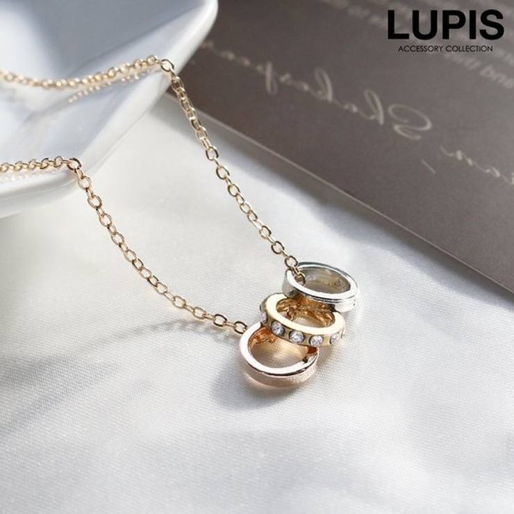 3連リングネックレス [品番：LPSA0001544]｜LUPIS（ルピス）の