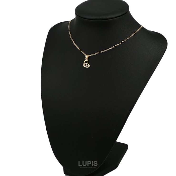 ダブルオープンハートパヴェネックレス 【アクセサリー アクセ | LUPIS | 詳細画像5 