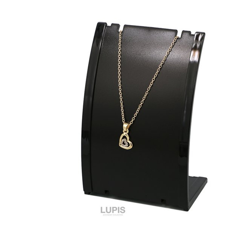 ダブルオープンハートパヴェネックレス 【アクセサリー アクセ | LUPIS | 詳細画像8 