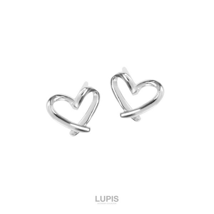 プチワイヤーハートピアス【小ぶり S925ポスト】 | LUPIS | 詳細画像3 