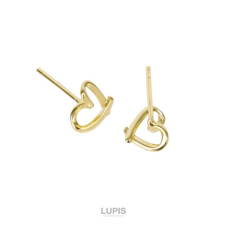 プチワイヤーハートピアス【小ぶり S925ポスト】 | LUPIS | 詳細画像4 