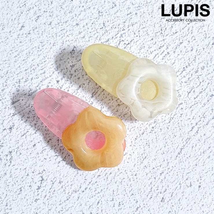 マーブルフラワーミニヘアクリップ | LUPIS | 詳細画像1 