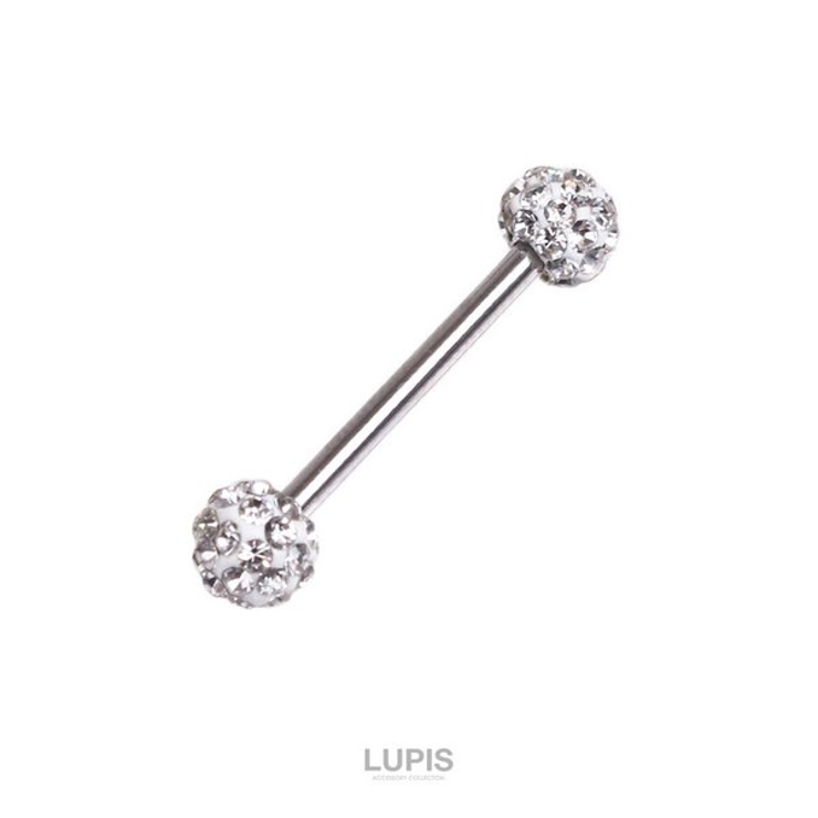【14G】パヴェボールストレートバーベルボディピアス | LUPIS | 詳細画像2 