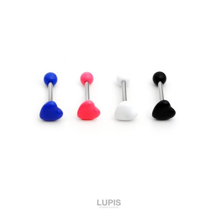 【14G】ぷっくりハートストレートバーベルボディピアス | LUPIS | 詳細画像2 