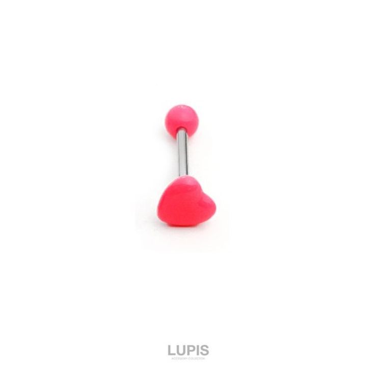 【14G】ぷっくりハートストレートバーベルボディピアス | LUPIS | 詳細画像8 