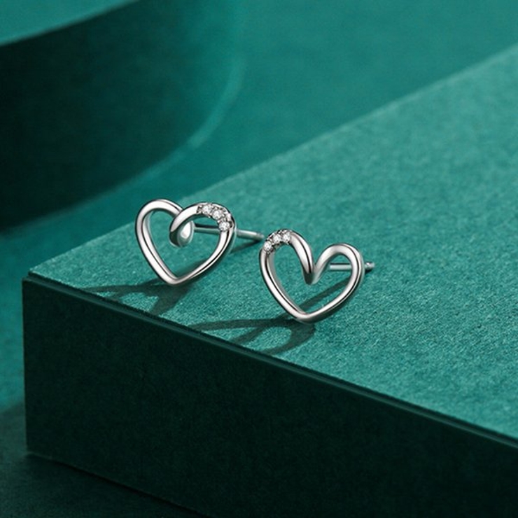 オープンハートジルコニアピアス | LACORDE  | 詳細画像4 