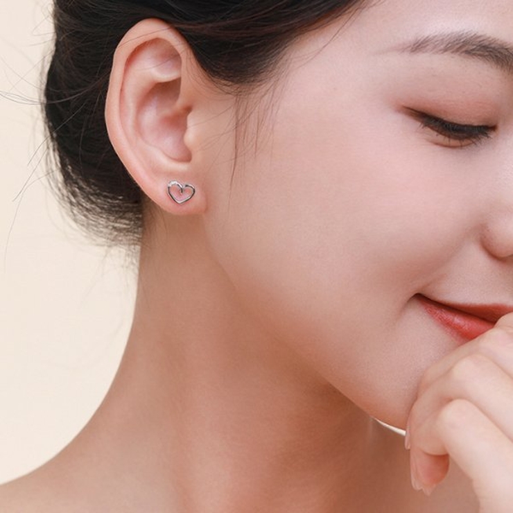 オープンハートジルコニアピアス | LACORDE  | 詳細画像6 