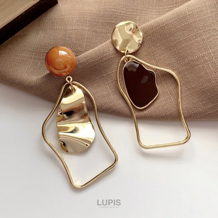 変形メタルモダンピアス【シルバー925ポスト S925ポスト ピアス | LUPIS | 詳細画像4 