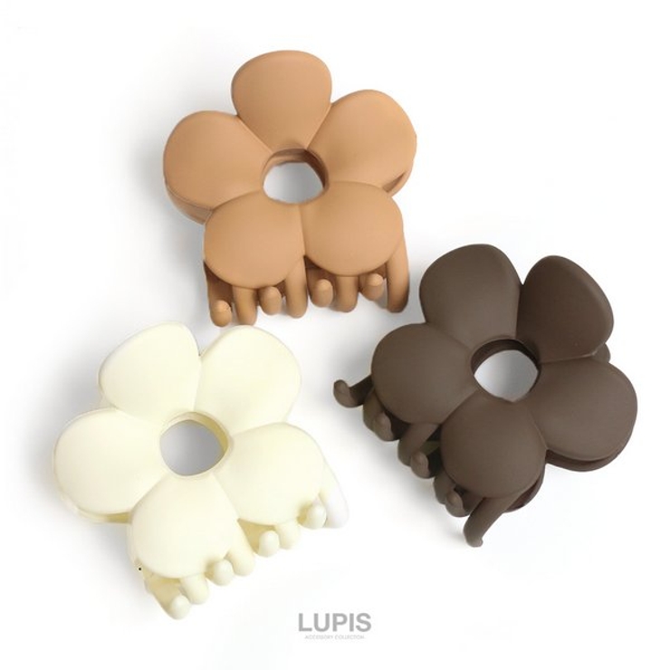シックカラーフラワーバンスクリップ【ヘアアクセサリー】 | LUPIS | 詳細画像3 