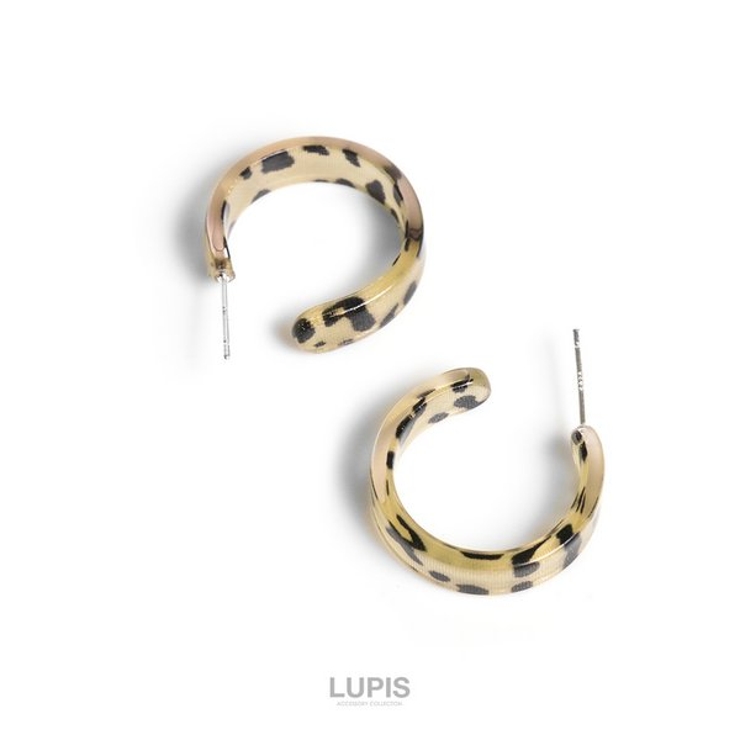 レオパード柄フープピアス【S925ポスト】 | LUPIS | 詳細画像3 