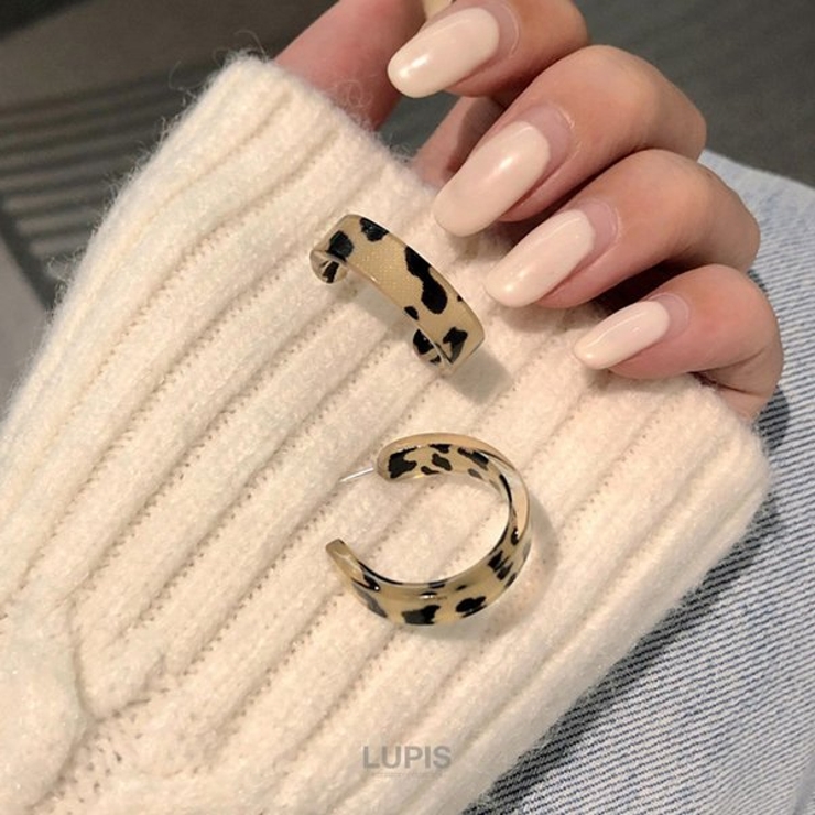 レオパード柄フープピアス【S925ポスト】 | LUPIS | 詳細画像6 