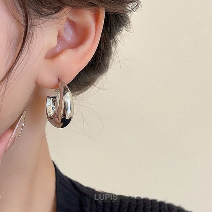 メタルハーフフープピアス | LUPIS | 詳細画像8 