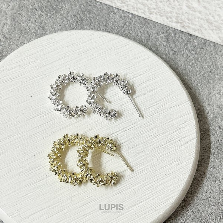 ゴージャスメタルフープピアス【S925ポスト】 | LUPIS | 詳細画像3 