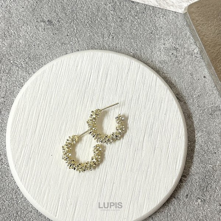 ゴージャスメタルフープピアス【S925ポスト】 | LUPIS | 詳細画像4 