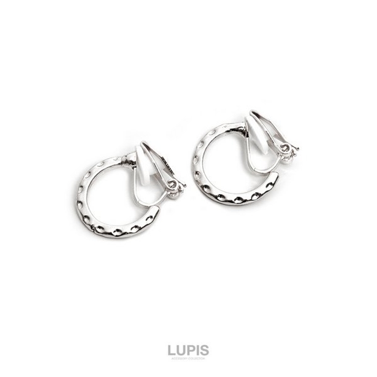 エンボスメタルフープイヤリング【クリップ式】 | LUPIS | 詳細画像5 
