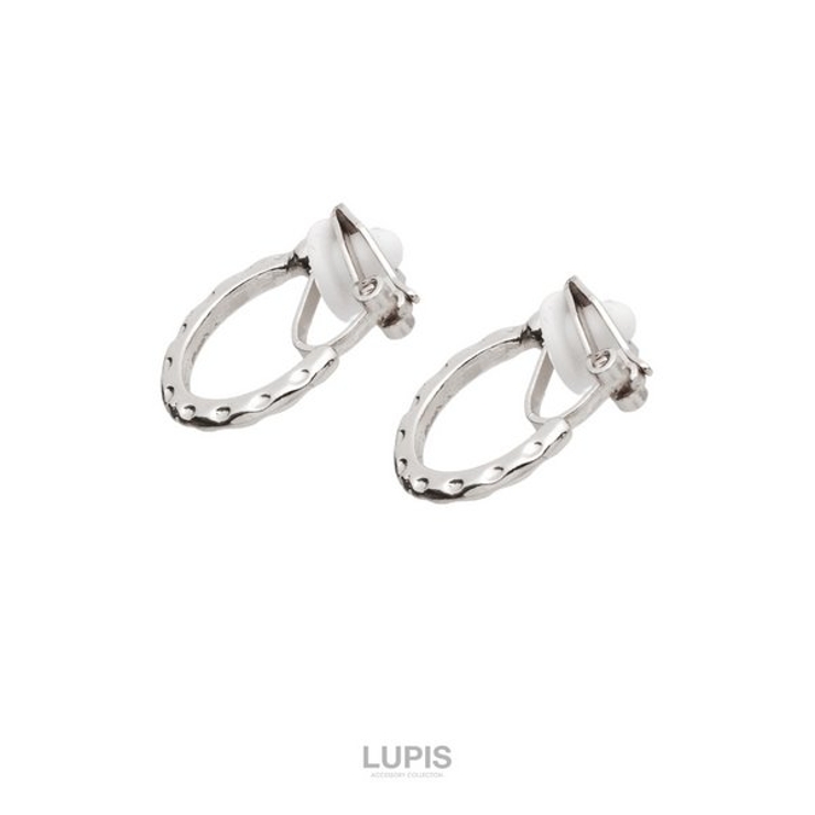 エンボスメタルフープイヤリング【クリップ式】 | LUPIS | 詳細画像7 