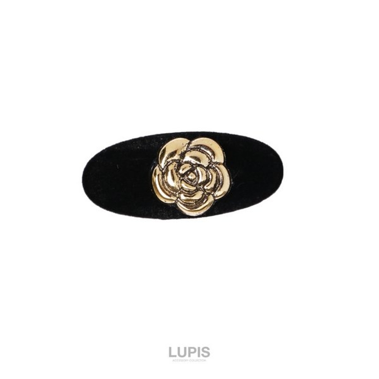 アンティーク調フラワーベロア風ミニヘアクリップ【小ぶり】 | LUPIS | 詳細画像2 