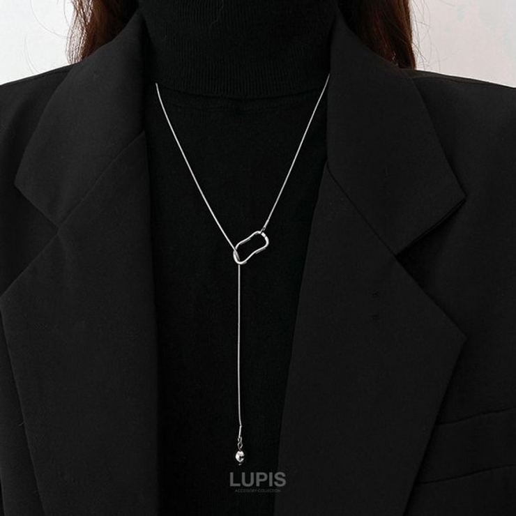 スネークチェーンラリエットネックレス | LUPIS | 詳細画像2 