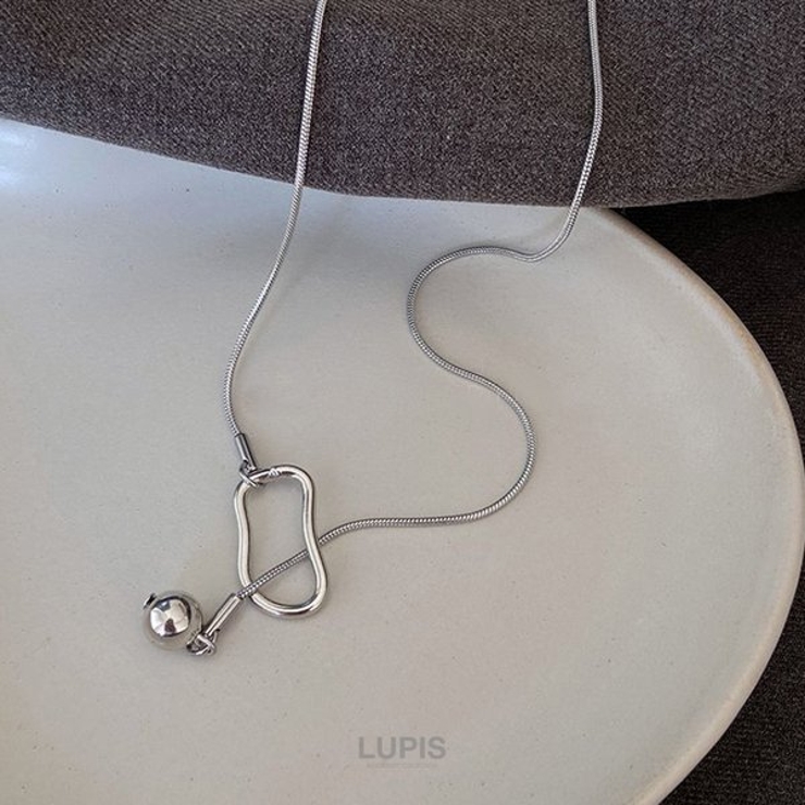 スネークチェーンラリエットネックレス | LUPIS | 詳細画像3 