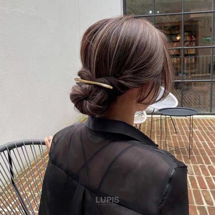 ニュアンスラインメタルバレッタ | LUPIS | 詳細画像5 