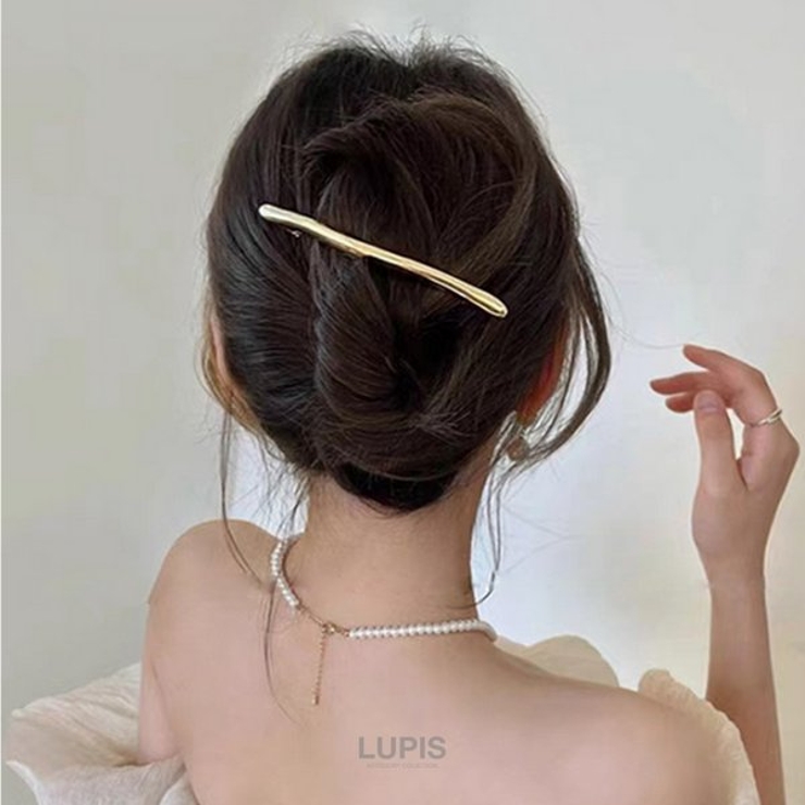 ニュアンスラインメタルバレッタ | LUPIS | 詳細画像7 