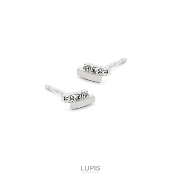 ツインバープチピアス【S925ポスト キュービックジルコニア】 | LUPIS | 詳細画像3 