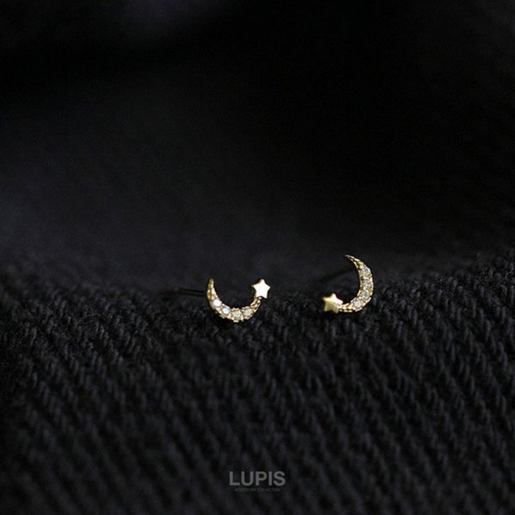 ムーンスタープチピアス【S925ポスト キュービックジルコニア】 | LUPIS | 詳細画像5 
