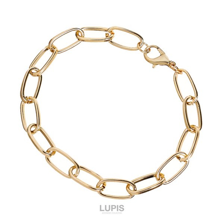 ゴールド | シンプルメタルチェーンブレスレット | LUPIS