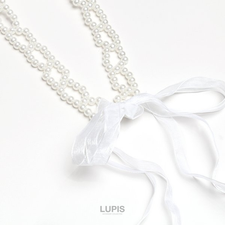 パールリボンネックレス(カチューシャ) | LUPIS | 詳細画像3 