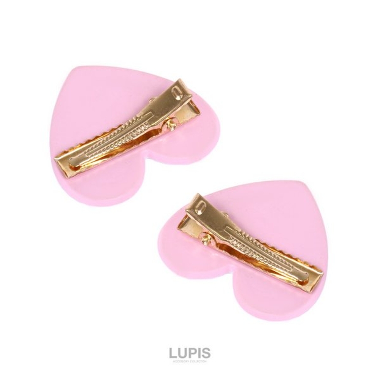 カラーハートヘアクリップ 【プチプラ 小さめ | LUPIS | 詳細画像4 