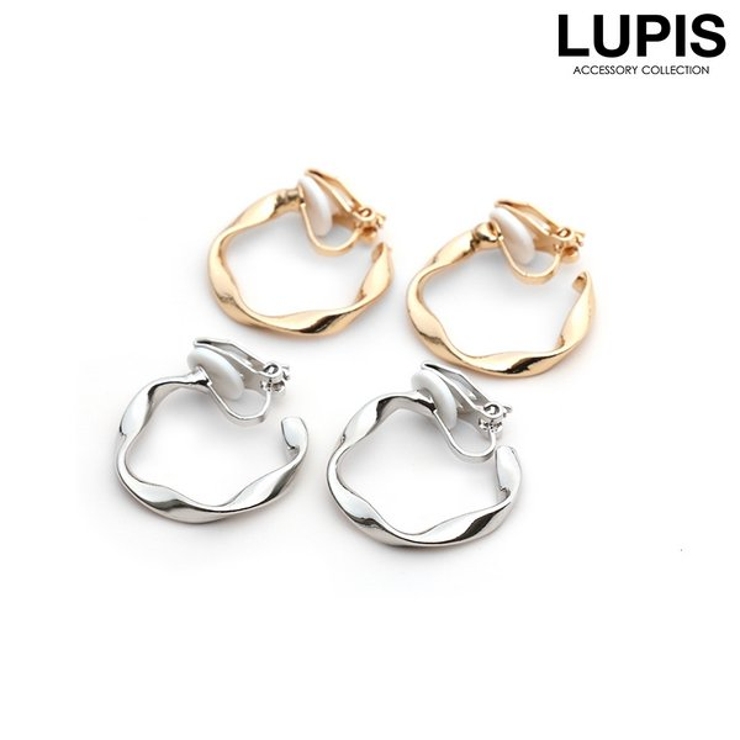 シンプルツイストフープイヤリング | LUPIS | 詳細画像1 