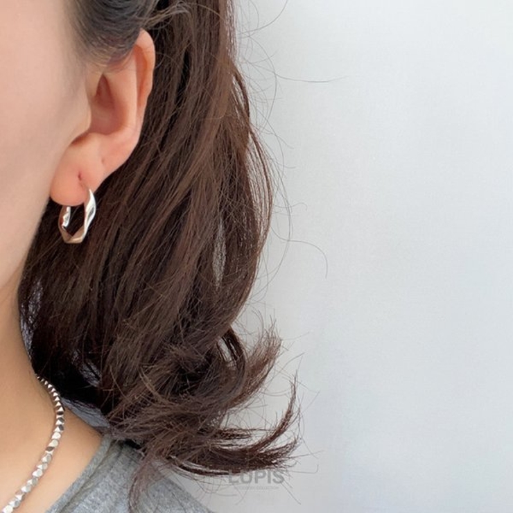 シンプルツイストフープイヤリング | LUPIS | 詳細画像6 