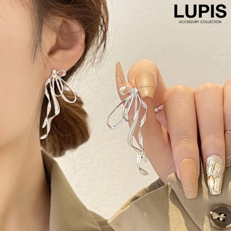 7616円 ピアス レディース リボン シルバー 天然石 9月