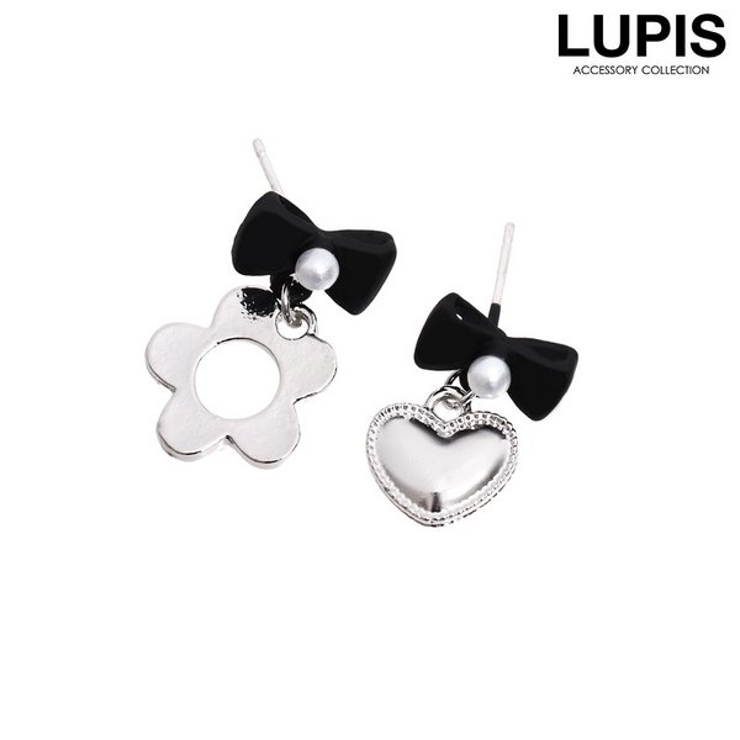 モノトーンフレンチガーリーピアス【S925ポスト】 | LUPIS | 詳細画像1 