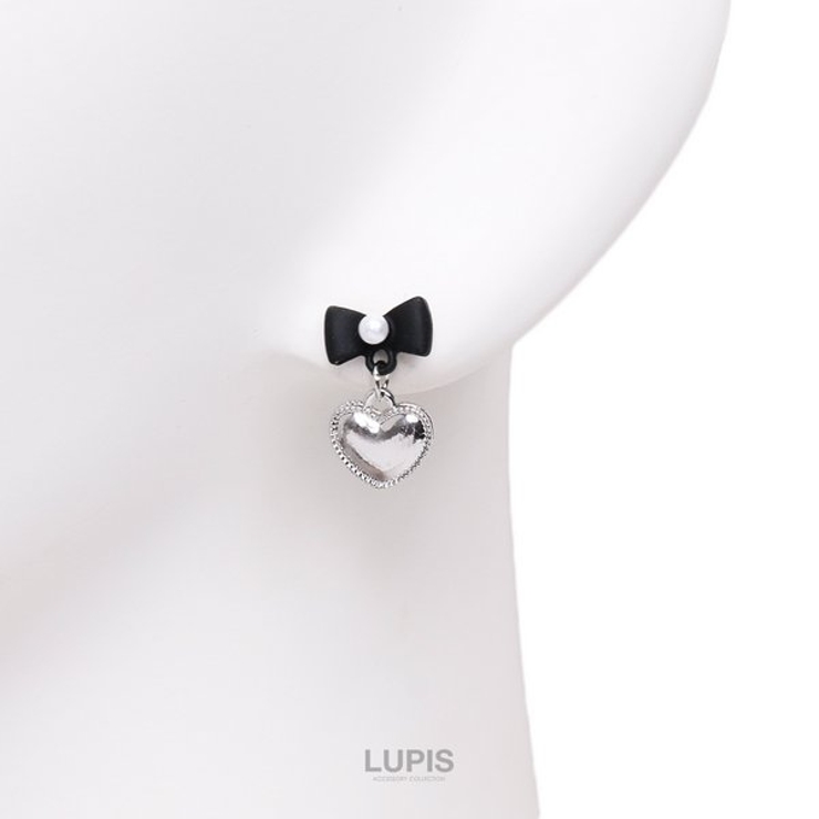 モノトーンフレンチガーリーピアス【S925ポスト】 | LUPIS | 詳細画像2 