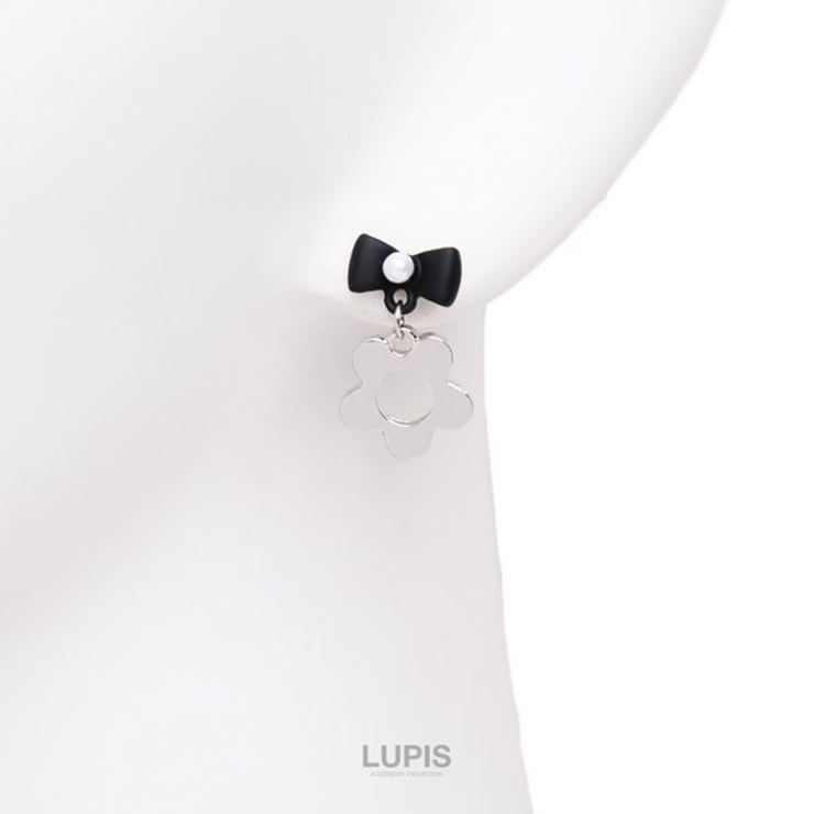 モノトーンフレンチガーリーピアス【S925ポスト】 | LUPIS | 詳細画像3 