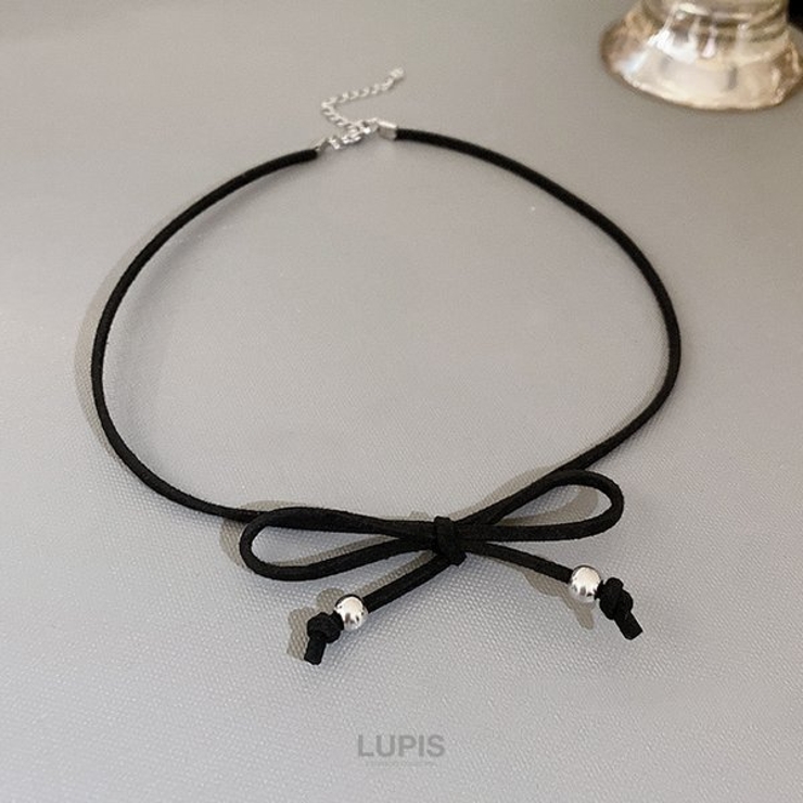 スエード調リボンチョーカーネックレス | LUPIS | 詳細画像3 