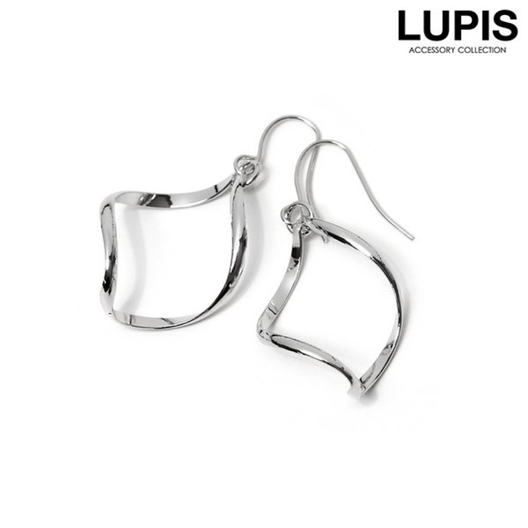 メタルツイストフレームフックピアス | LUPIS | 詳細画像1 
