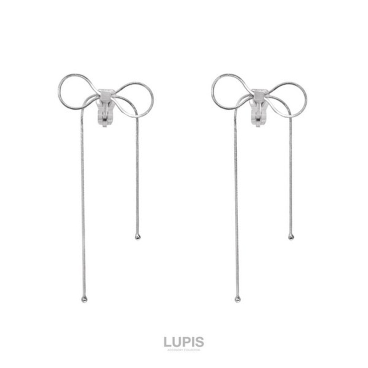 スネークチェーンリボンイヤリング【クリップ式】 | LUPIS | 詳細画像2 
